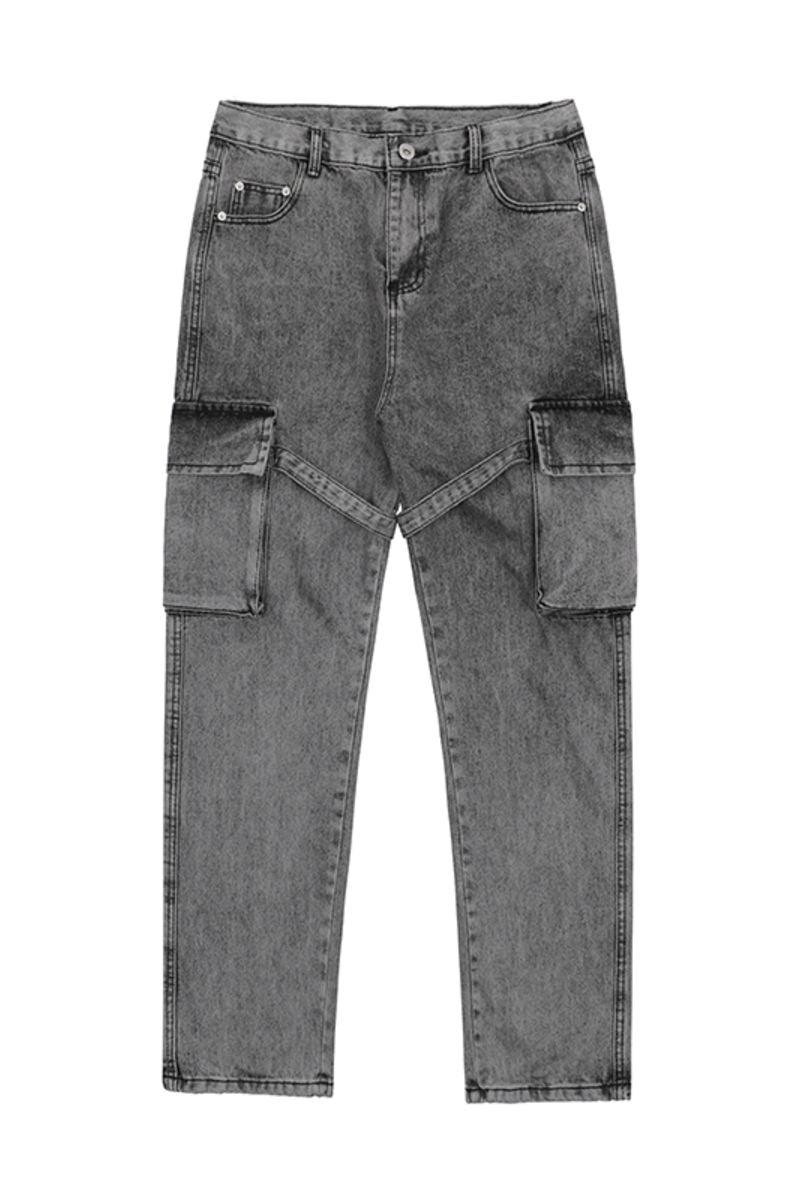 CZ Washed Straps Cargo Jeans