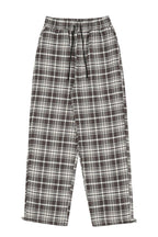 CZ Plaid Loose Straight Trousers