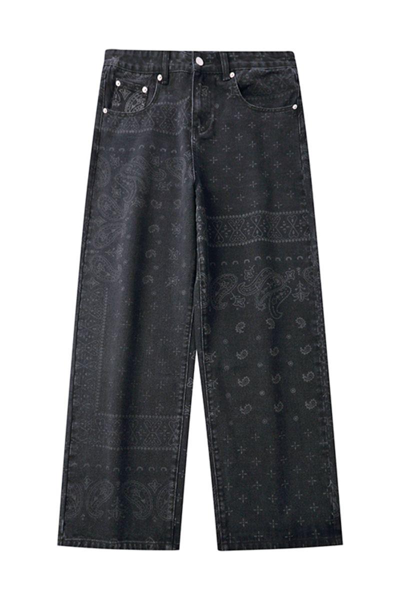 CZ Bandana Pattern Straight Trousers