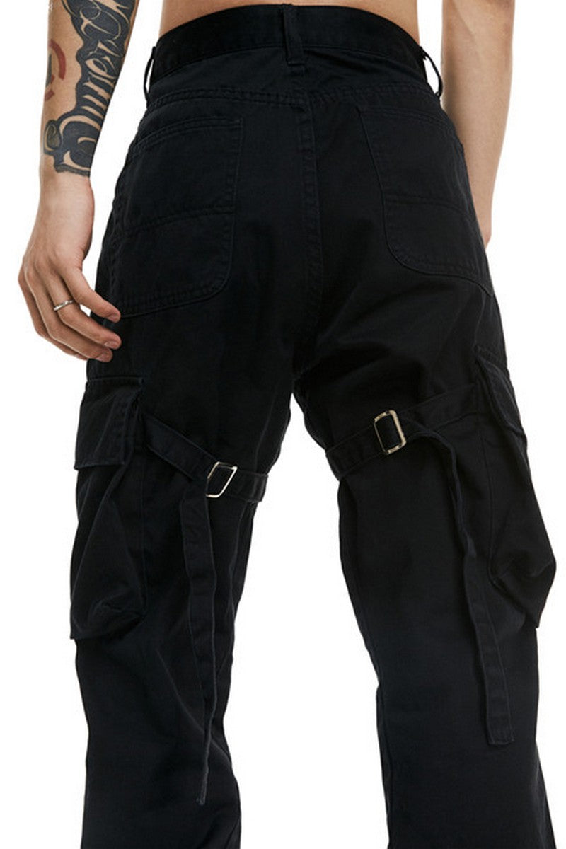 Old Order Straps Flared Cargo Trousers