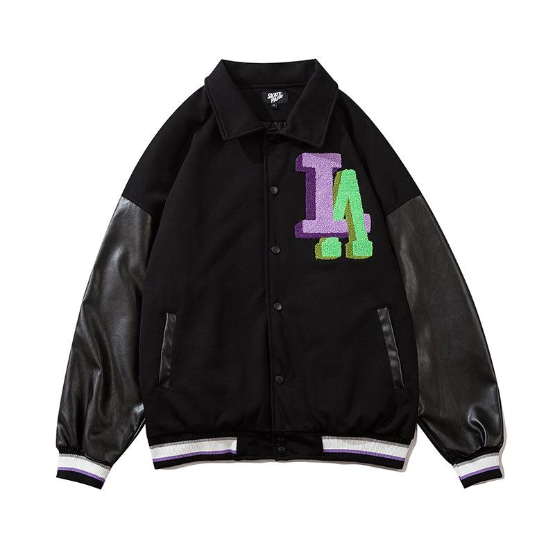 CZ LA Embroidered Varsity Jacket