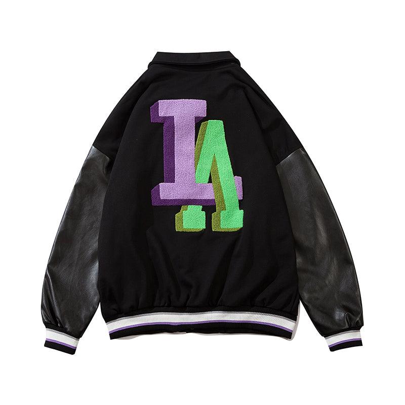 CZ LA Embroidered Varsity Jacket