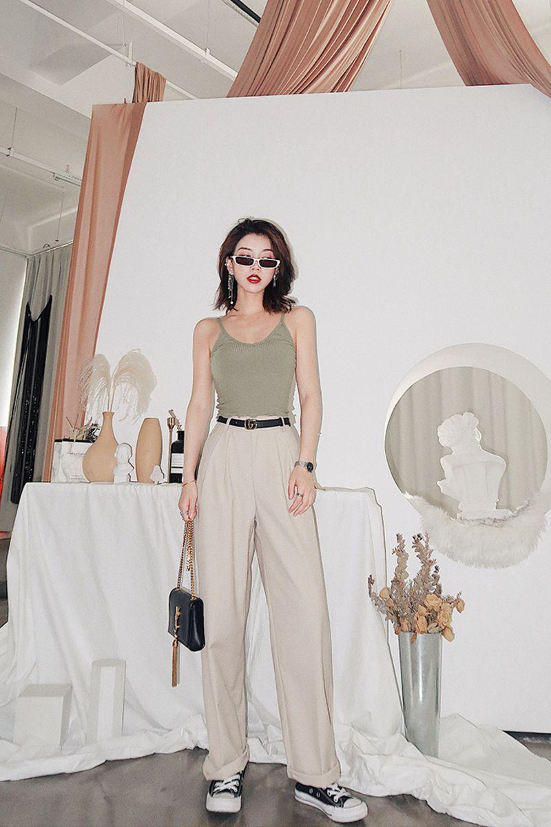 CZ Straight Casual Long Pants