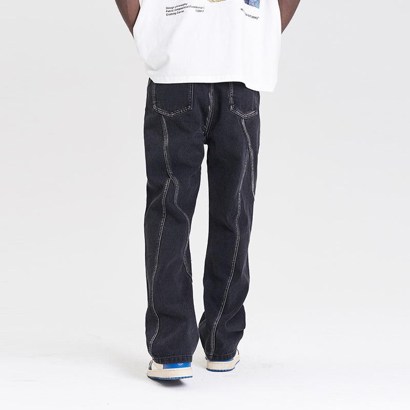 H/C Deconstructed Washed Jeans