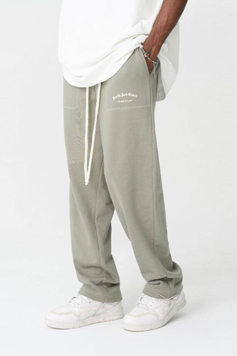 Gothic Font Logo Casual Sweatpants