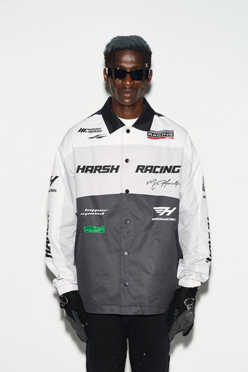 H/C Colorblock Logo Racing Coach Jacket