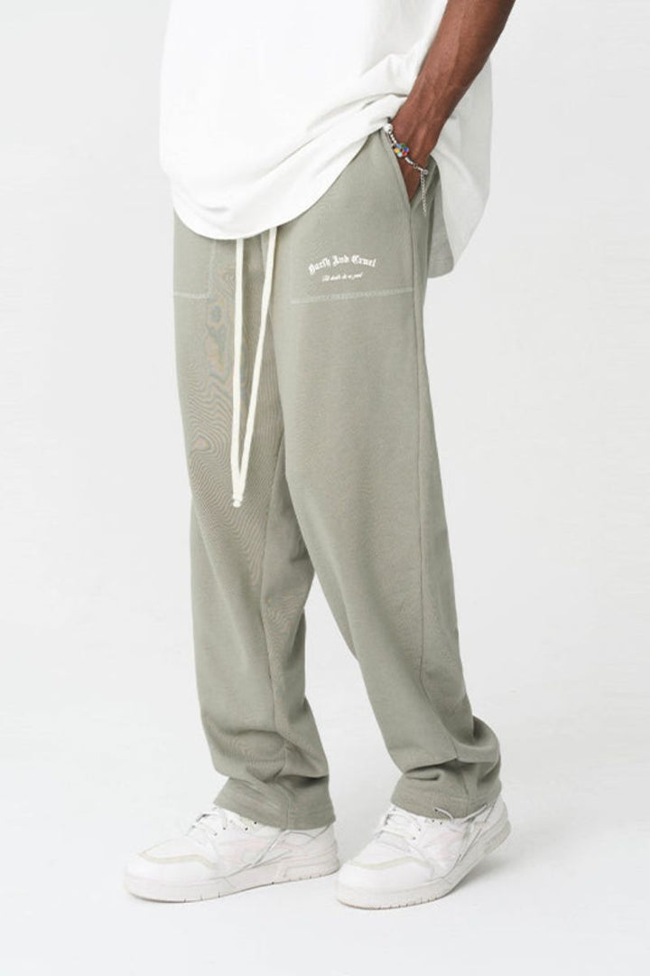 H/C Gothic Font Logo Casual Sweatpants - US Only