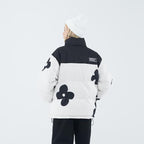 H/C Handpainted Flowers Down Jacket - UK Only