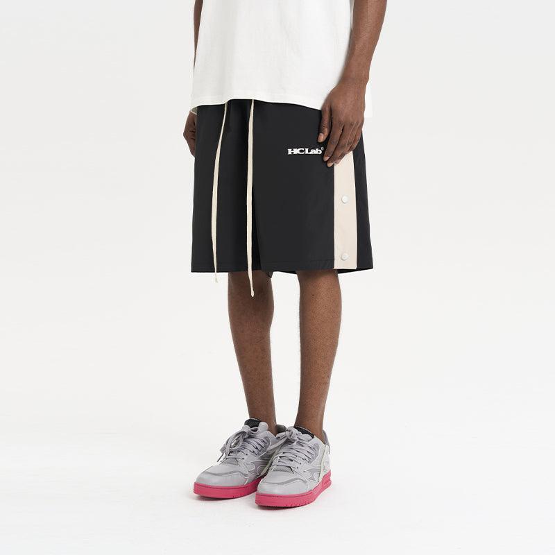 H/C Striped buttons Basketball Shorts