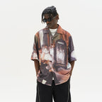 H/C Ballet Oil Painting Full Print Cuban Shirt