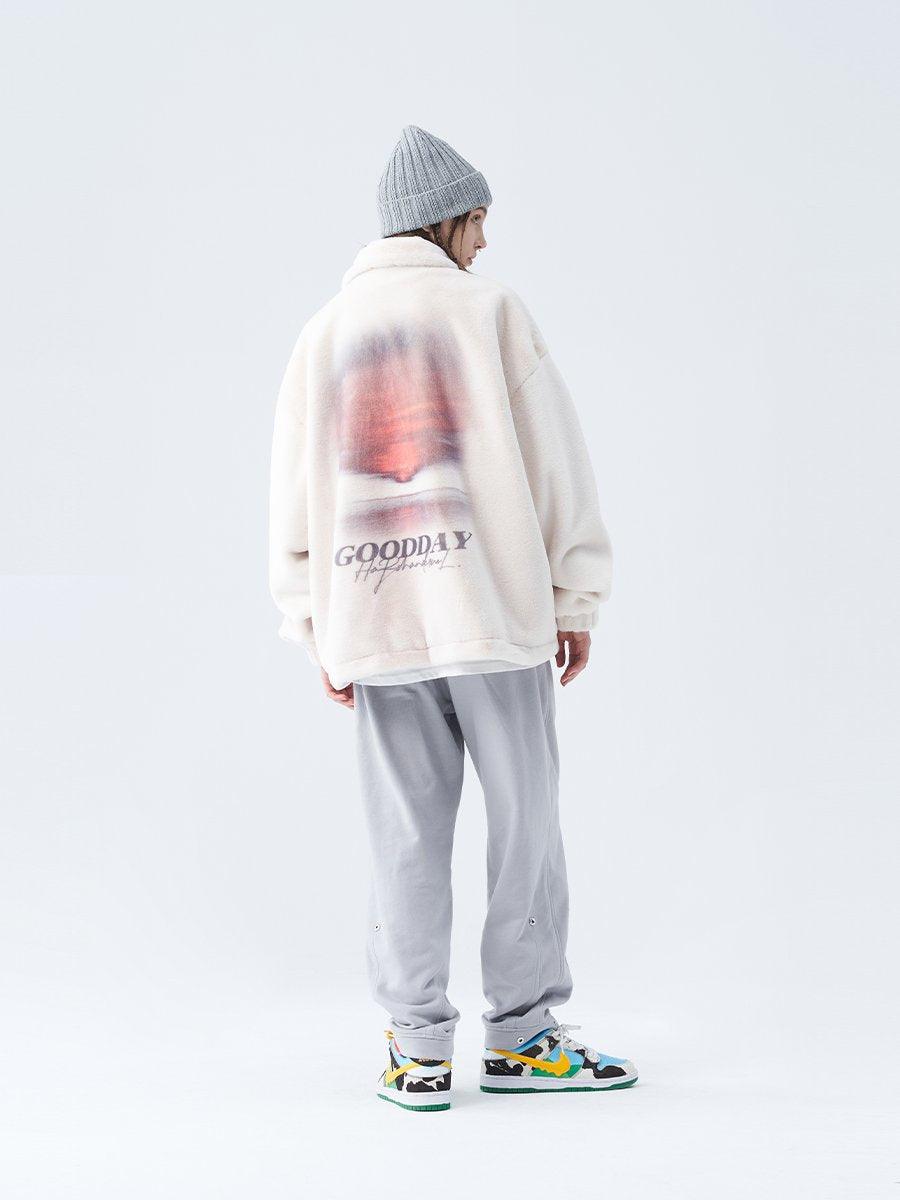 H/C Sunset Handwriting Sherpa Jacket - UK Only