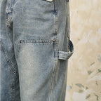 Double Knee Straight Jeans