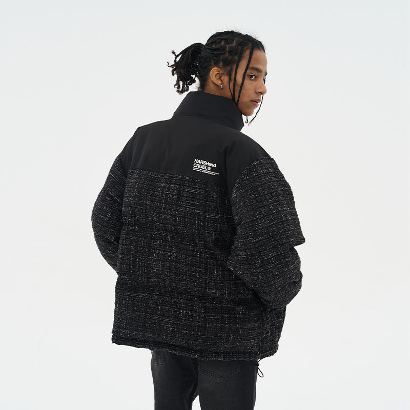 H/C Plaid Padded Down Jacket