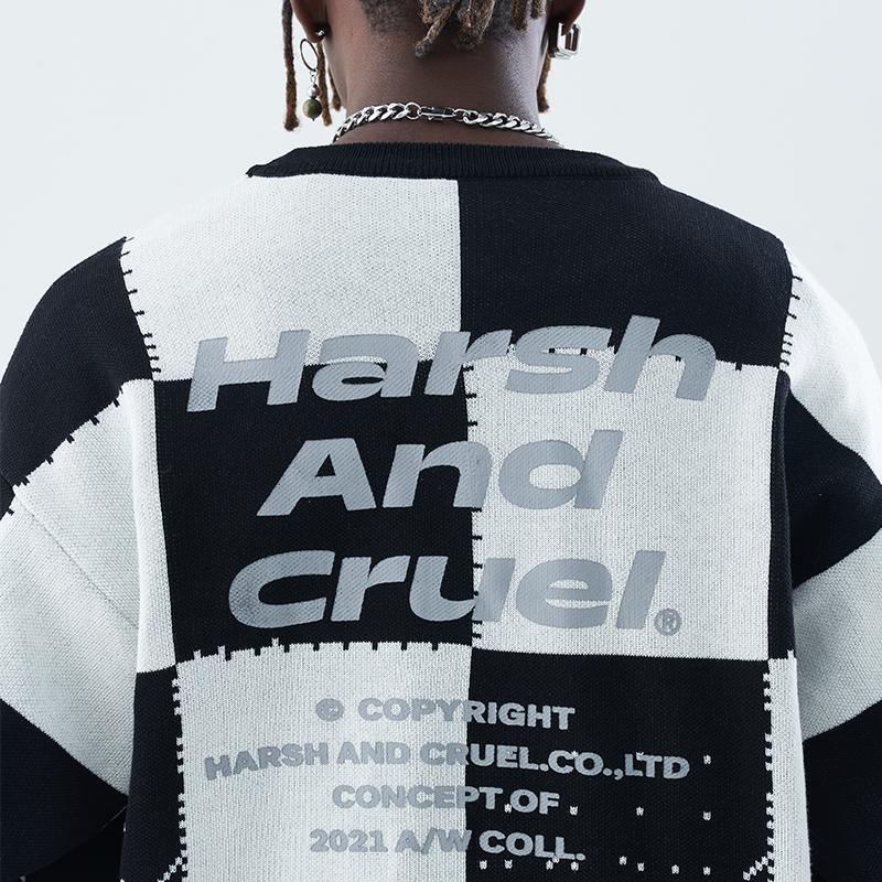 H/C Mosaic Chessboard Sweater - UK Only