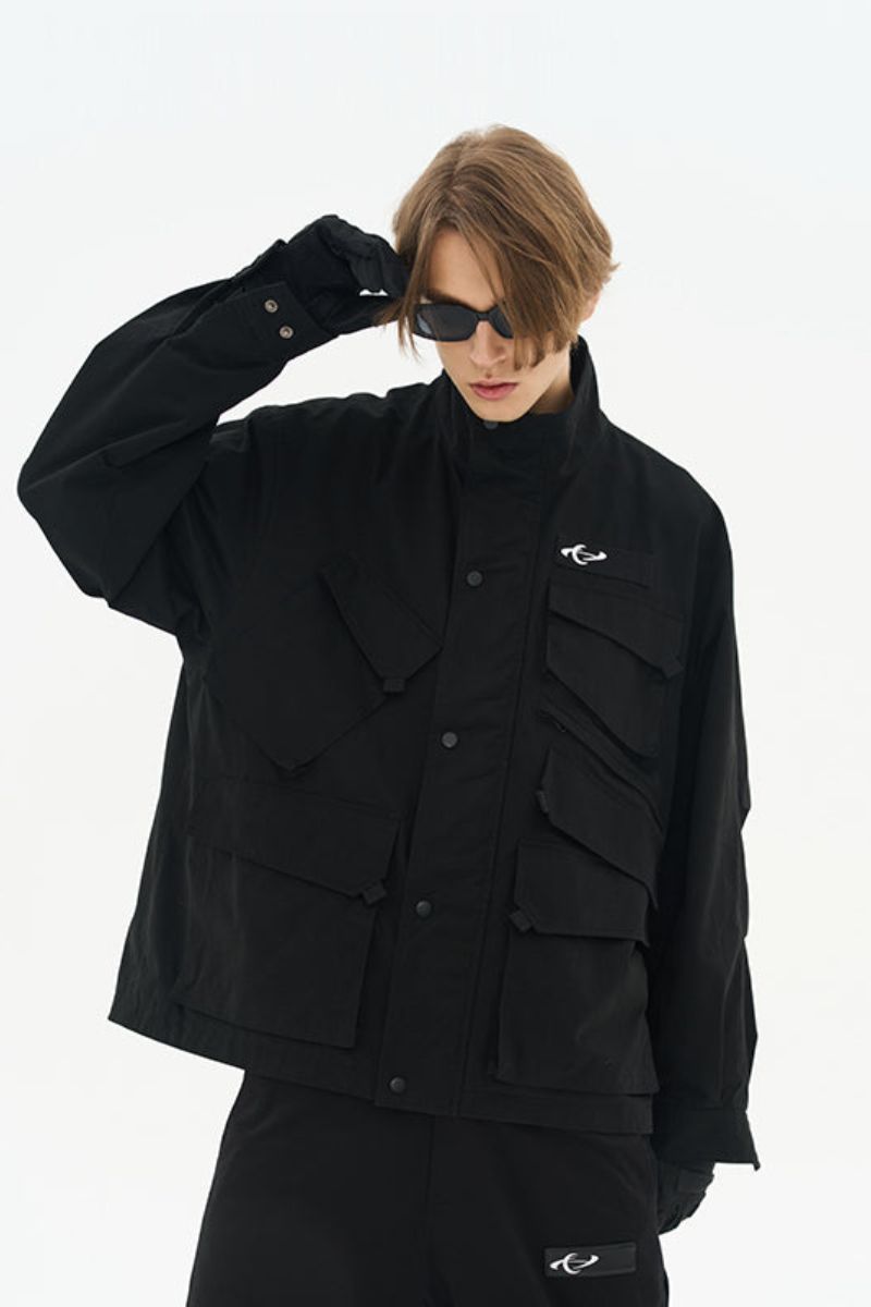 H/C Asymmetrical Multi-Pocket Functional Jacket