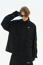 H/C Asymmetrical Multi-Pocket Functional Jacket