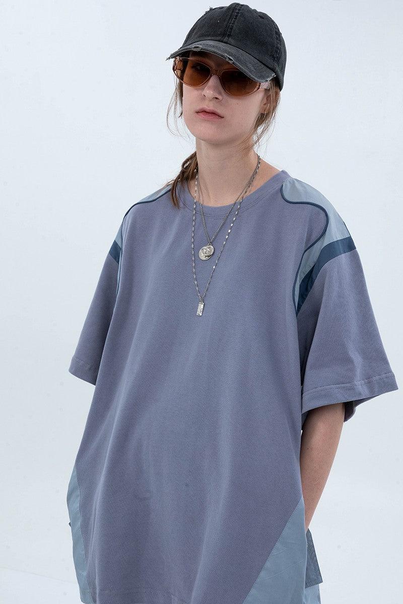 Center of Rotation Futuristic Shape Stitched Tee