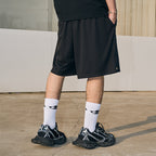 Metal Buckle Zipper Shorts