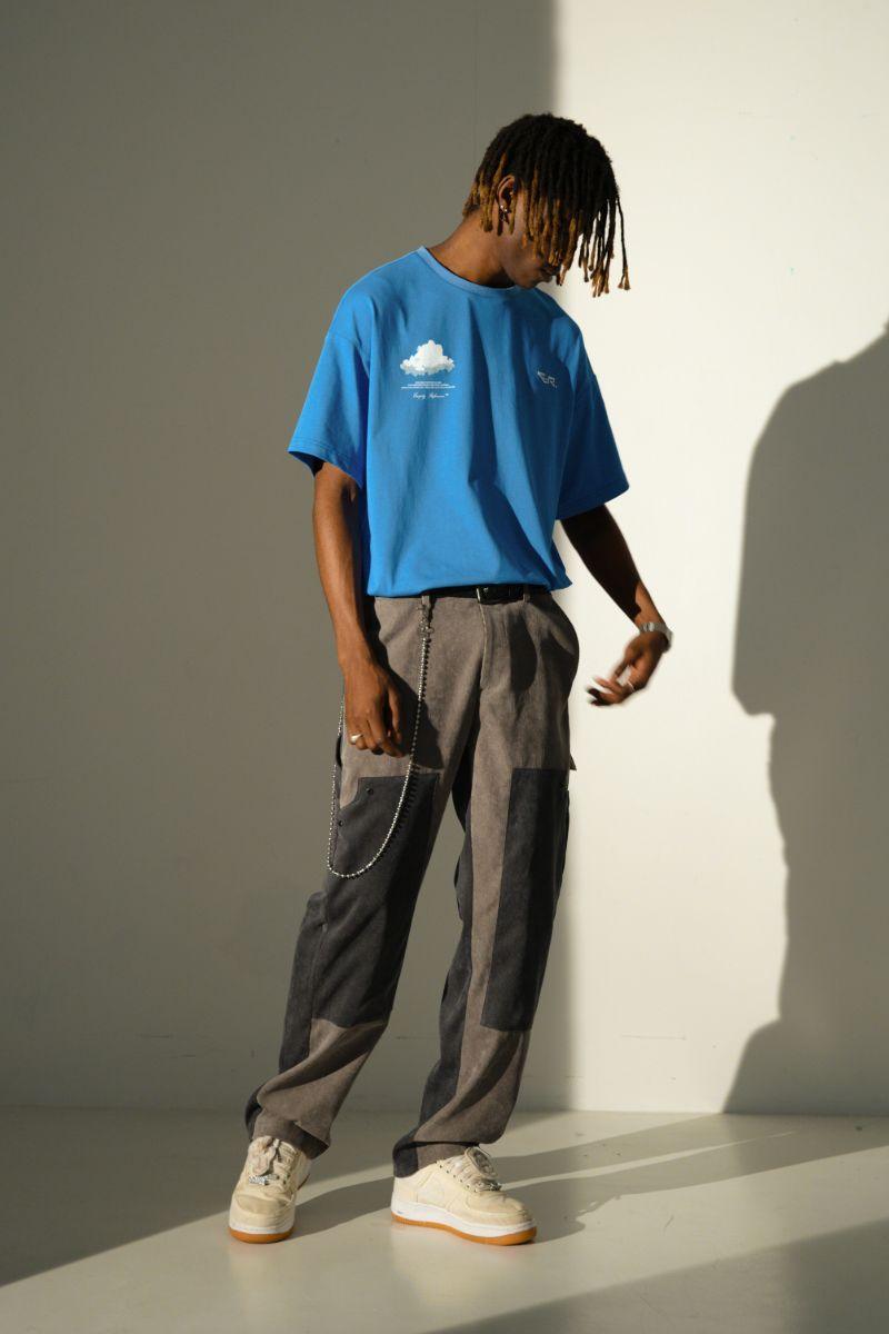 Empty Reference Corduroy Patches Trousers