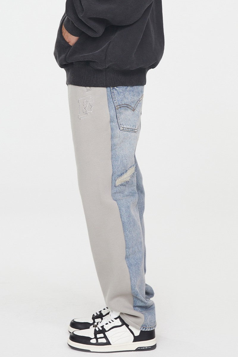 F2CE Stitched Washed Sweatpants Jeans