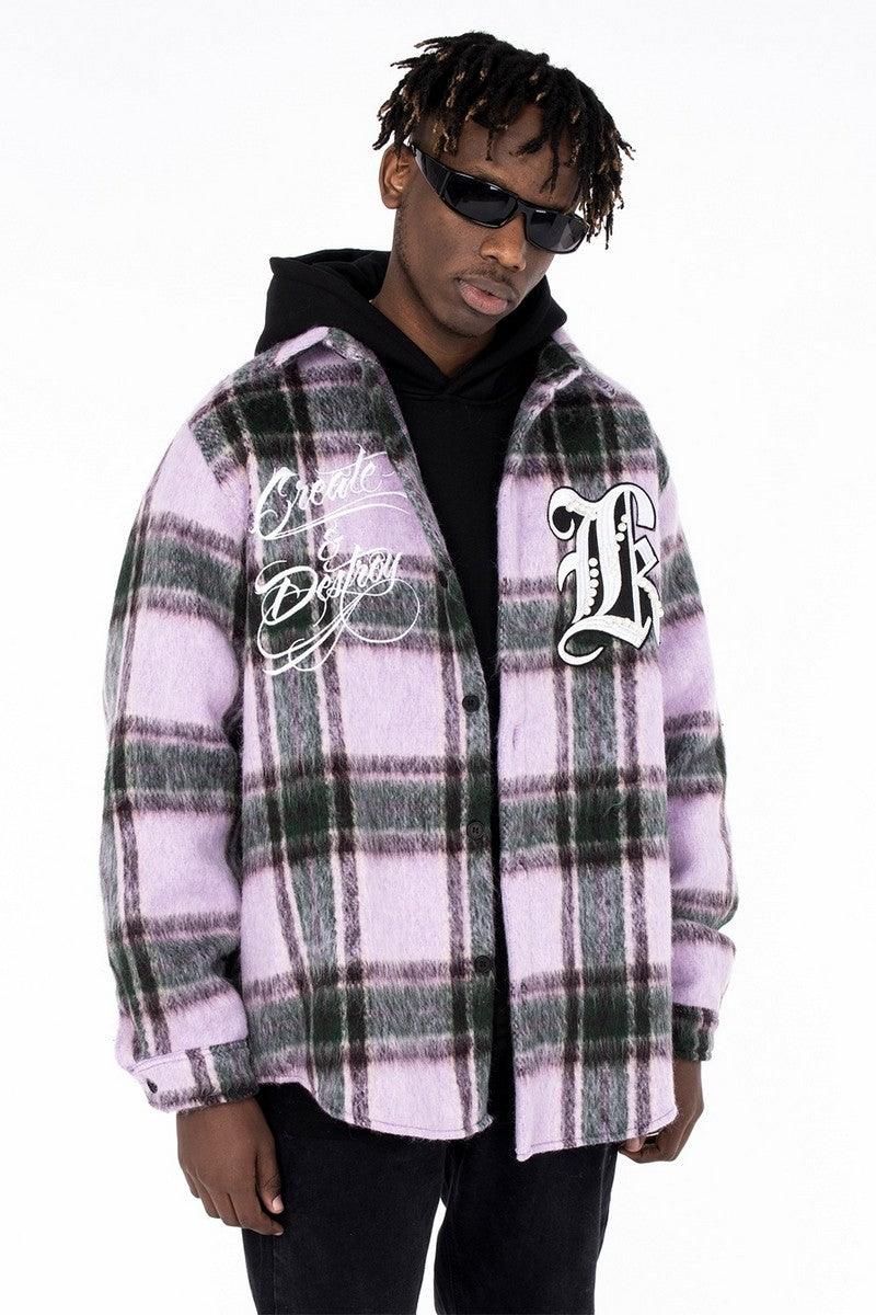 CZ Create And Destroy Plaid Jacket