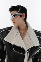 AC PU Leather Structure Jacket