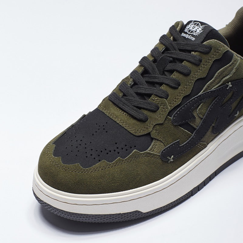 R-Evil Suede Green Shoes
