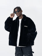 H/C Embroidered Logo Faux Fur Jacket - UK Only