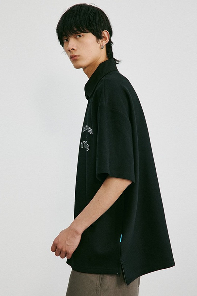 OO Embroidered Logo Polo Shirt