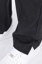 Slit Straight Trousers