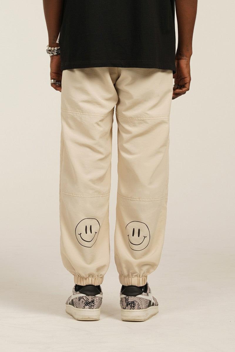 Empty Reference Smiley Logo Casual Pants
