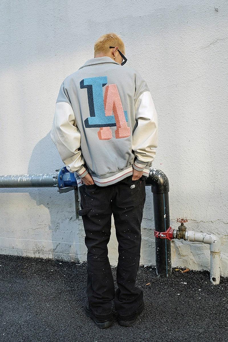 CZ LA Embroidered Varsity Jacket