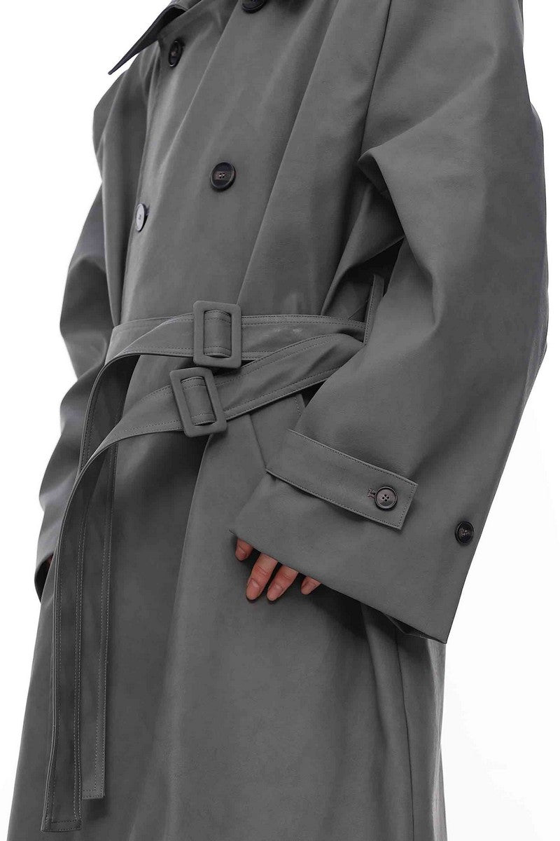 AC PU Leather Coat