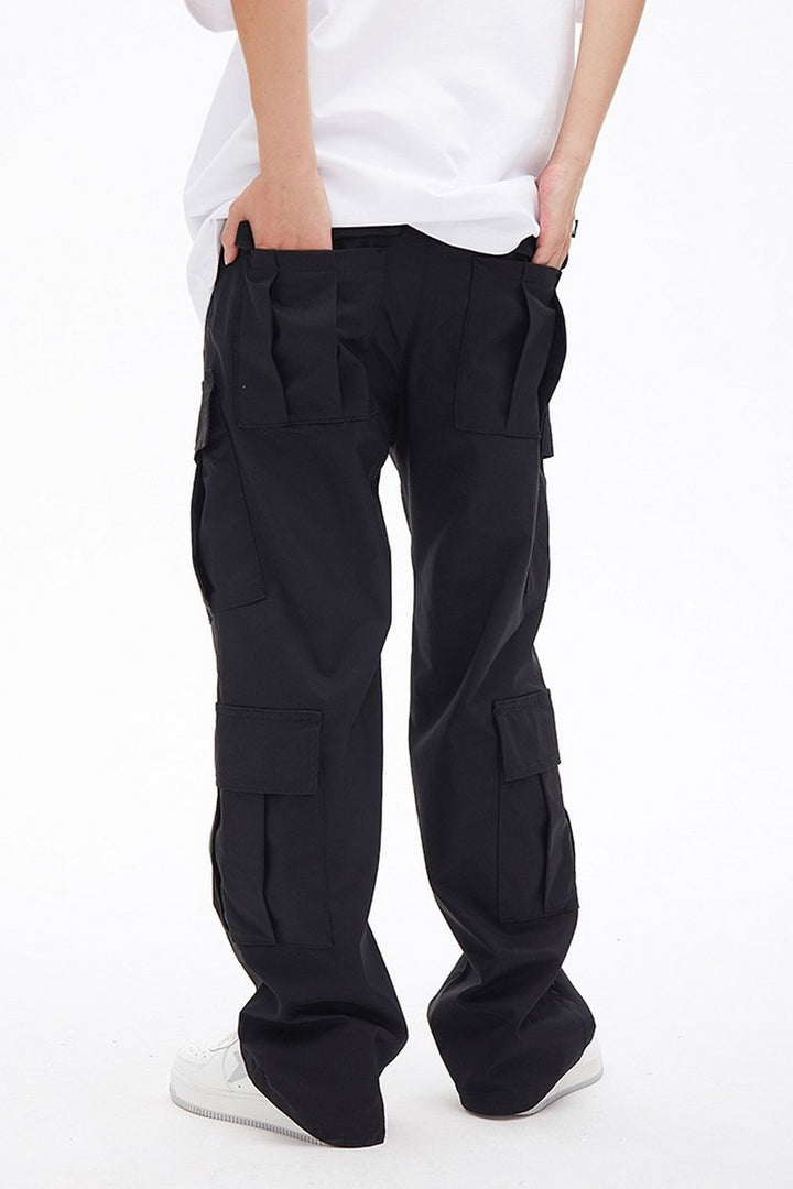 Multi Pocket Straight Cargo Pants