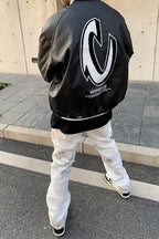 CZ Destroyed Straight White Jeans