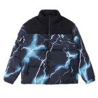 Empty Reference Lightnings Printed Down Jacket