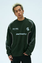 Racing Stitched Sweater