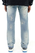 Distressed Straight Jeans