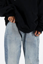 CZ Straight Loose Jeans