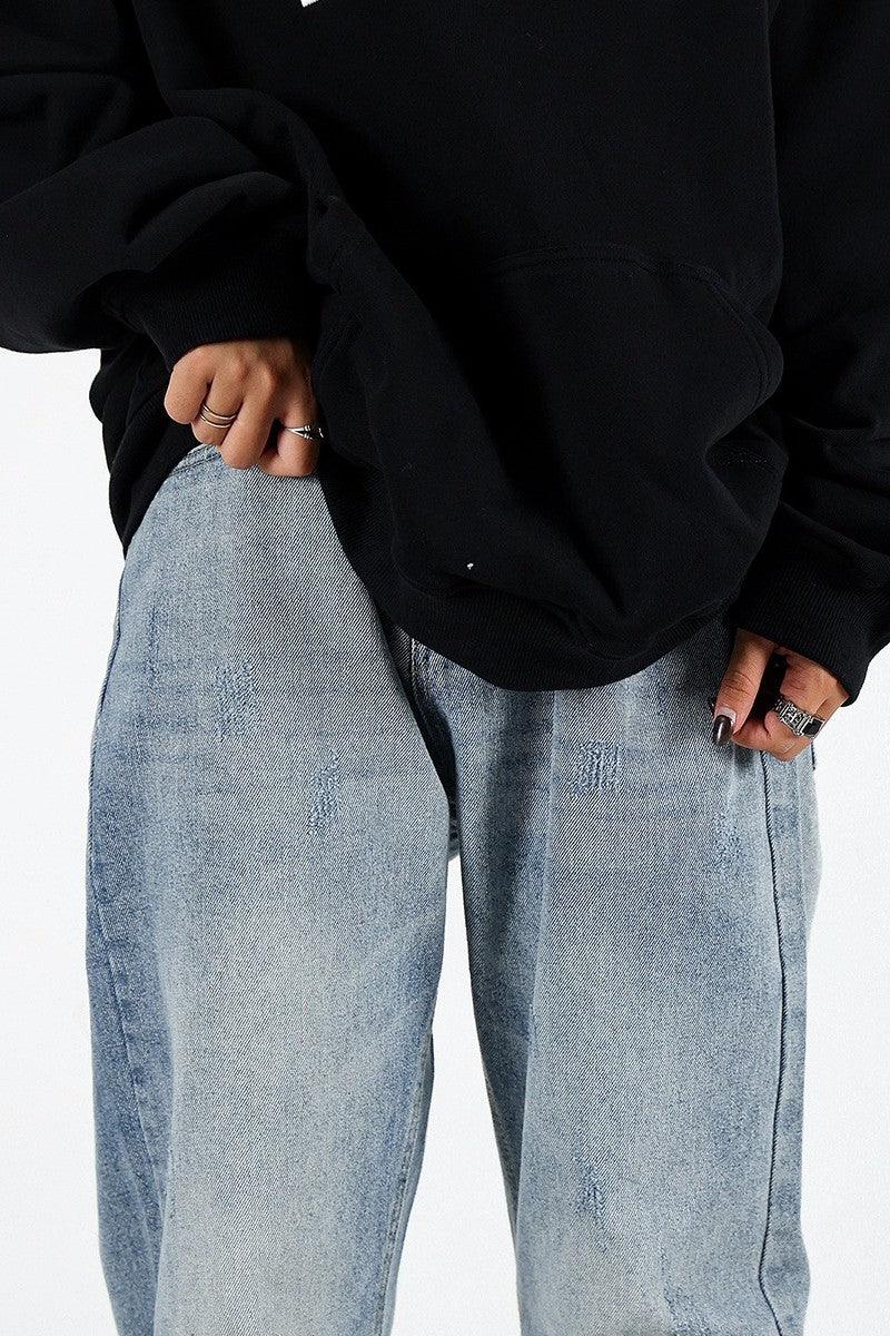 CZ Straight Loose Jeans