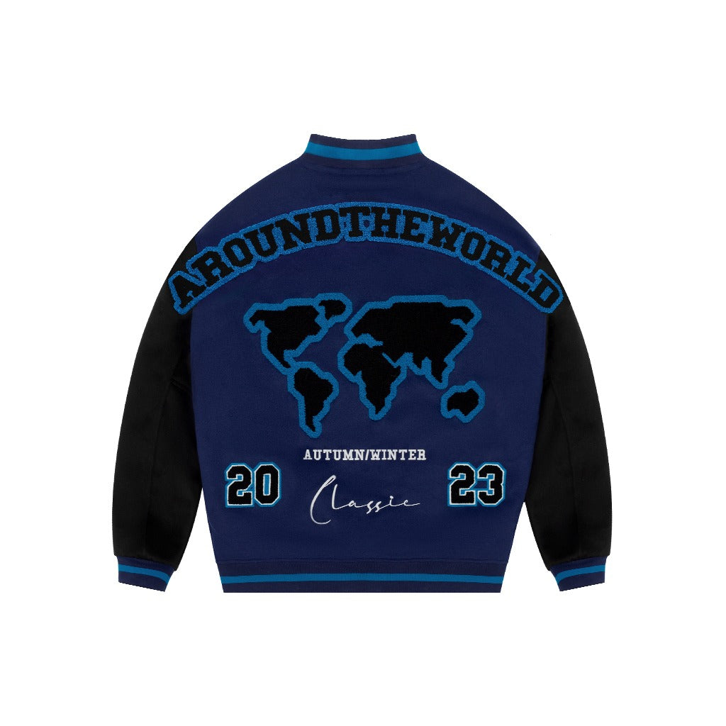 ANT Embroidered World Varsity Jacket