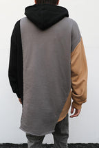 CZ Irregular Stitched Hoodie