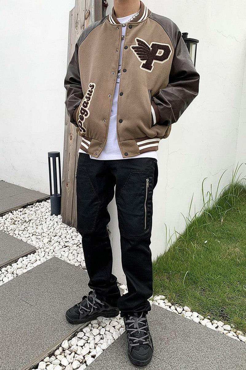 CZ Pegasus Embroidered Varsity Jacket