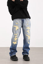Retro Washed Distressed Jeans