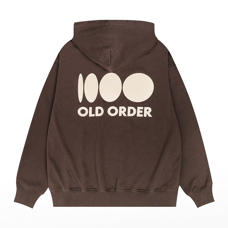 OO Embroidered Logo Zip Up Hoodie