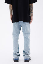 Vintage Washed Flared Jeans