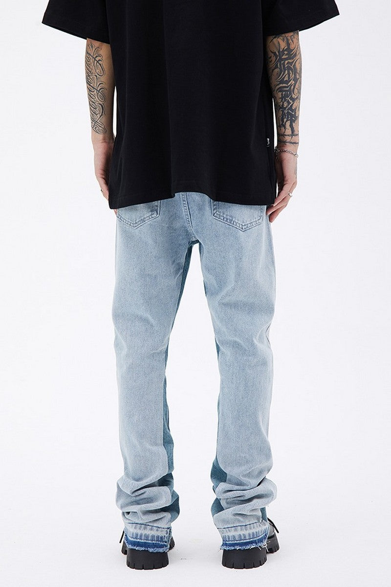 Vintage Washed Flared Jeans