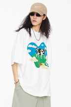 F2CE Cow Print Logo Tee
