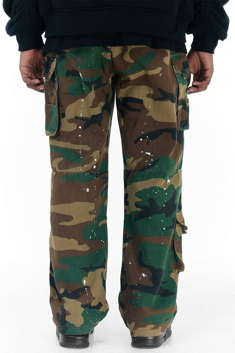 CZ Oversized Splash Ink Camo Trousers