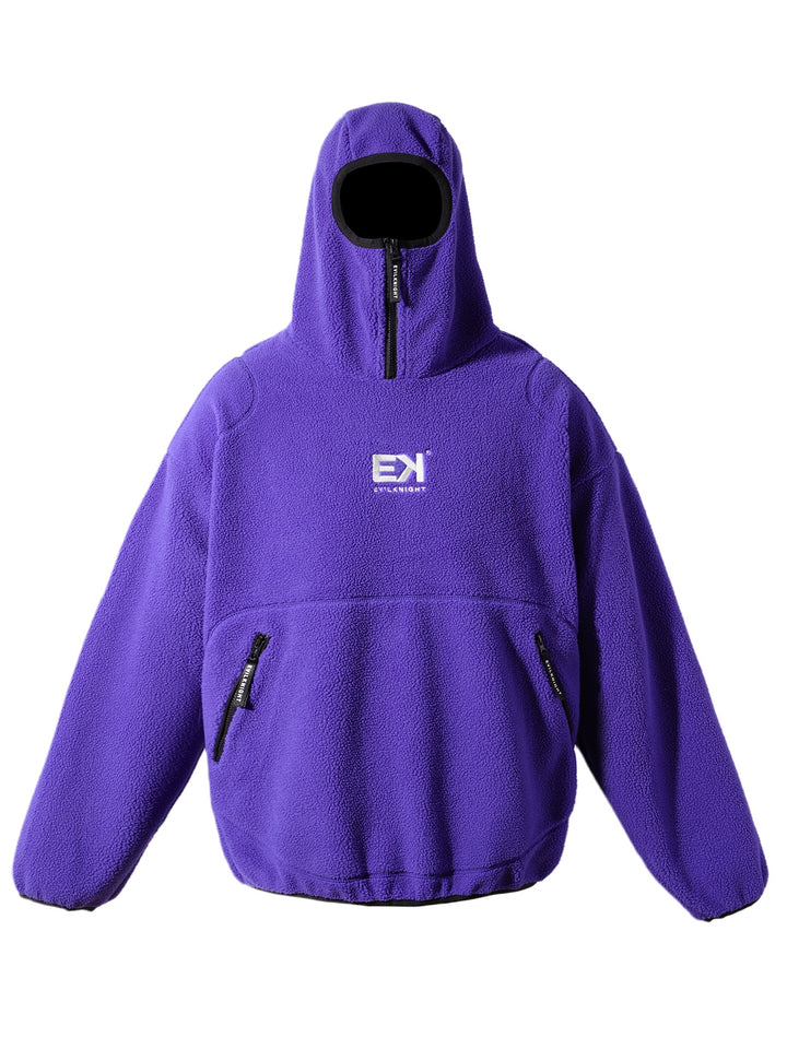 Zip Logo Fleece Sweater
